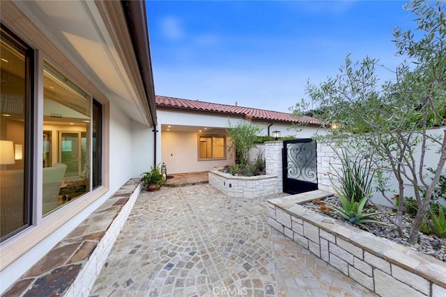 exterior space featuring fence