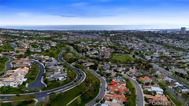 bird's eye view with a residential view