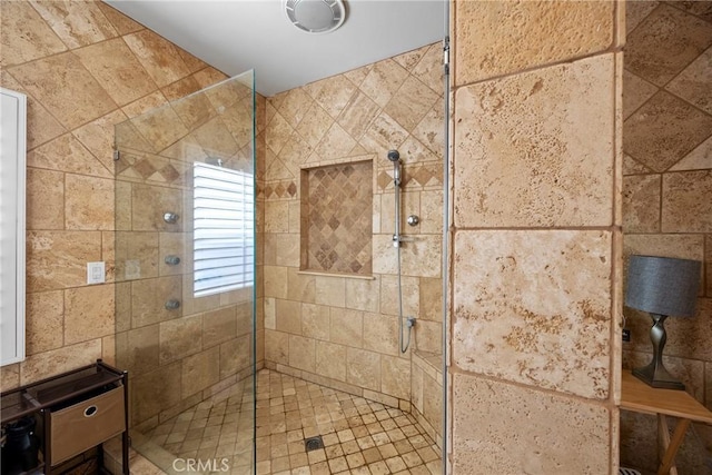 full bath with a walk in shower