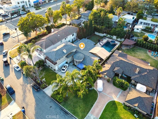 birds eye view of property featuring a residential view