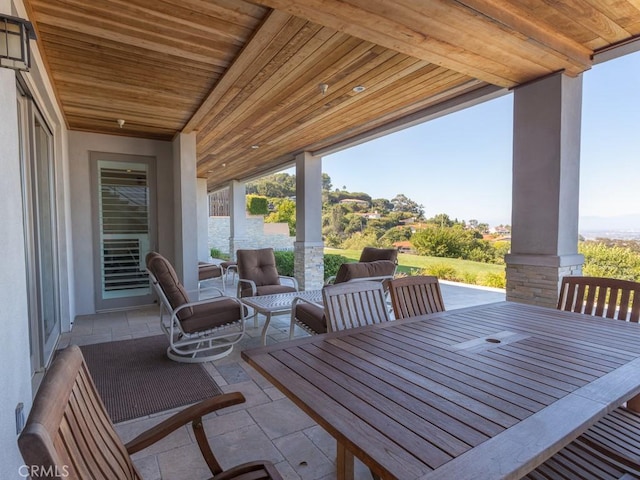 43 Avenida Corona, Rancho Palos Verdes, CA 90275 - view of patio / terrace with outdoor dining space and outdoor lounge area
