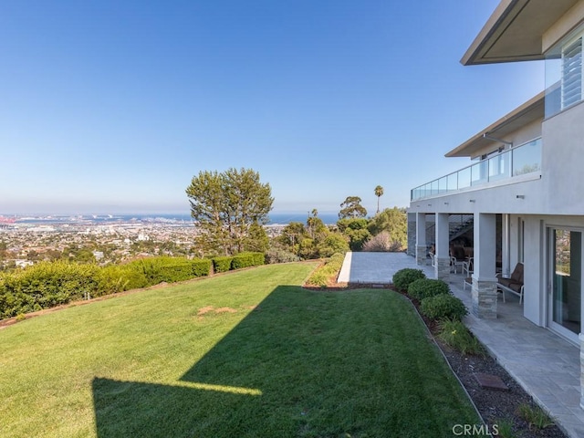 43 Avenida Corona, Rancho Palos Verdes, CA 90275 - view of yard featuring a patio area and a balcony