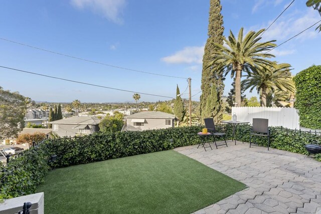 8140 Pasadena Ave, La Mesa, CA 91941 - view of yard with a patio and fence