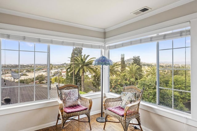 8140 Pasadena Ave, La Mesa, CA 91941 - sunroom / solarium with baseboards, a wealth of natural light, and visible vents