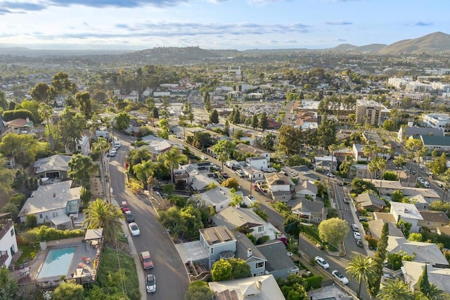 8140 Pasadena Ave, La Mesa, CA 91941 - birds eye view of property with a mountain view and a residential view