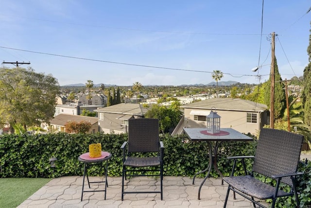 8140 Pasadena Ave, La Mesa, CA 91941 - view of patio / terrace featuring a mountain view