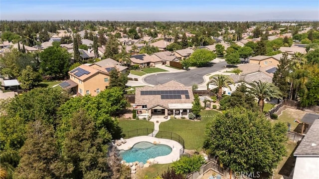 drone / aerial view featuring a residential view
