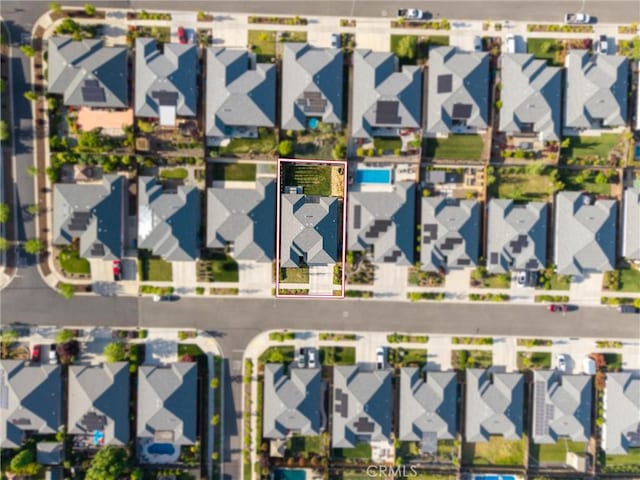 bird's eye view featuring a residential view