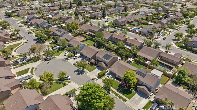 aerial view featuring a residential view