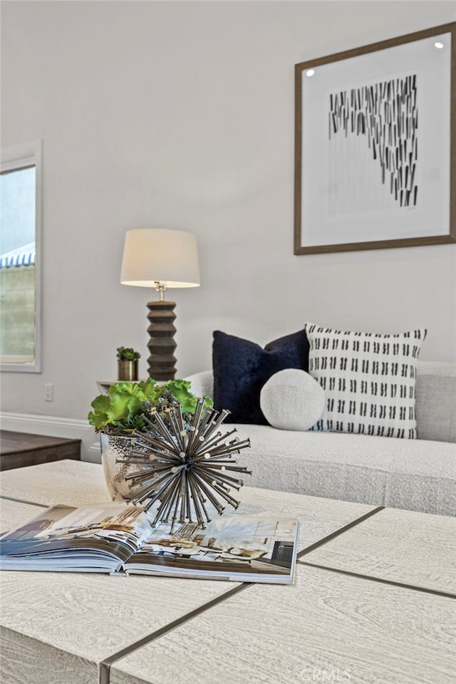 interior space with baseboards