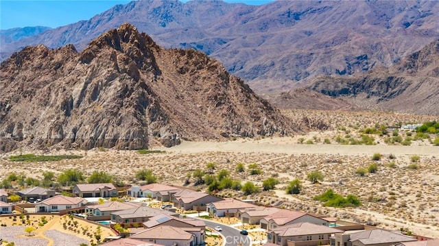 view of mountain feature featuring a residential view