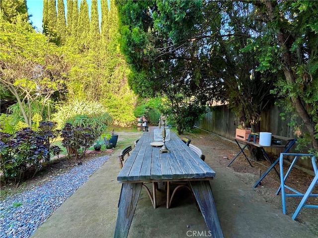 3704 Hellman Ave, Los Angeles, CA 90032 - view of patio with fence and outdoor dining area