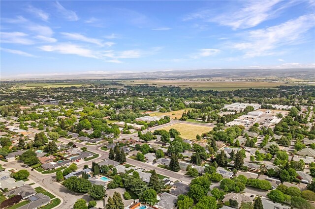 bird's eye view with a residential view