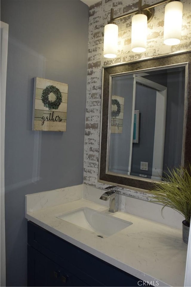 bathroom with vanity