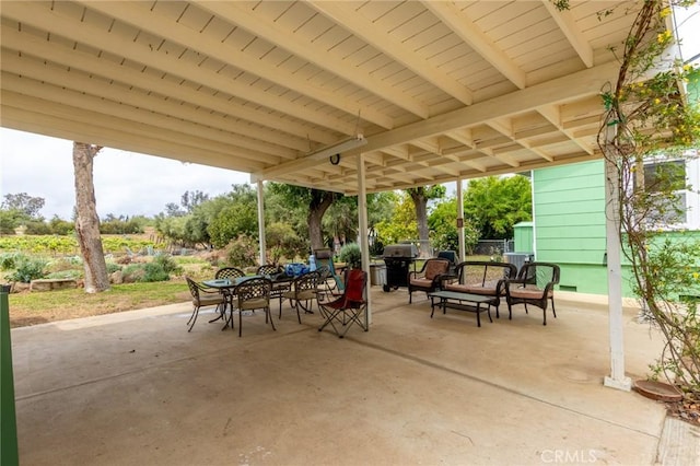 20095 Gustin Rd, Perris, CA 92570 - view of patio / terrace with grilling area and outdoor dining space