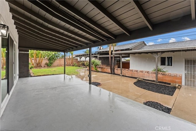view of patio / terrace featuring a fenced backyard