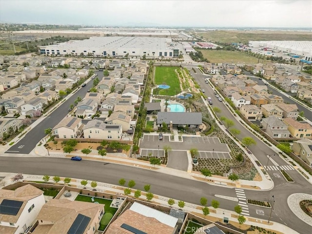 drone / aerial view featuring a residential view