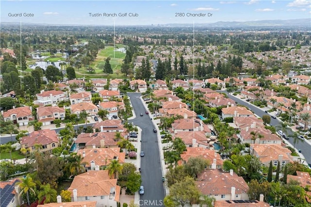 bird's eye view featuring a residential view