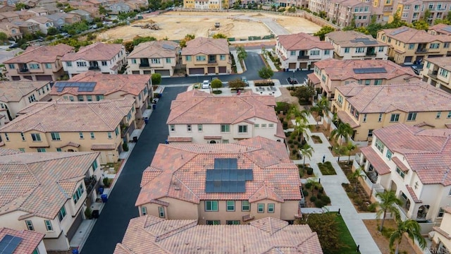 bird's eye view with a residential view