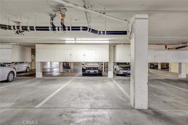 view of parking deck