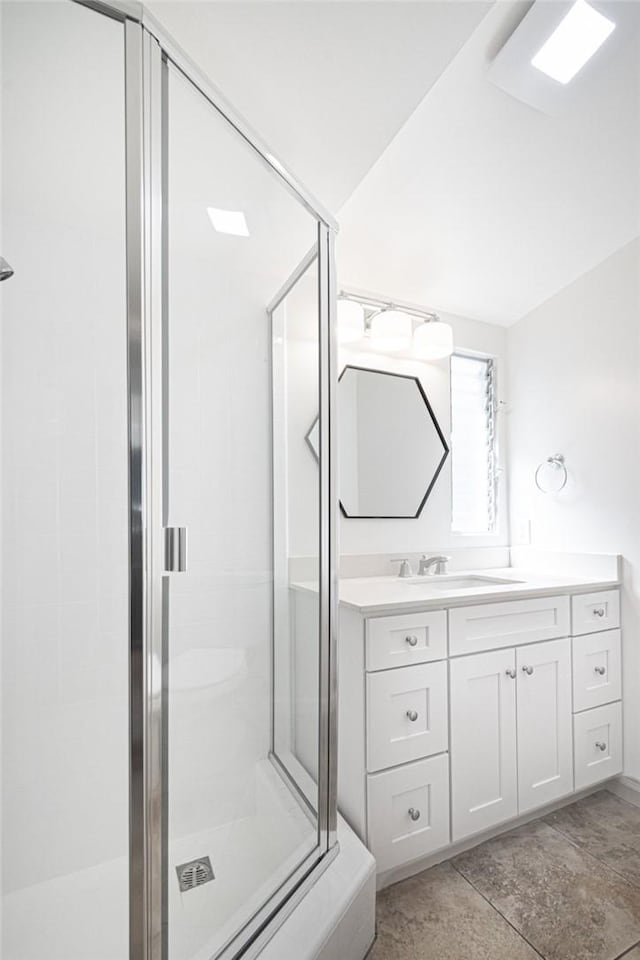 300302 S Bayfront, Newport Beach, CA 92662 - full bath featuring a stall shower and vanity