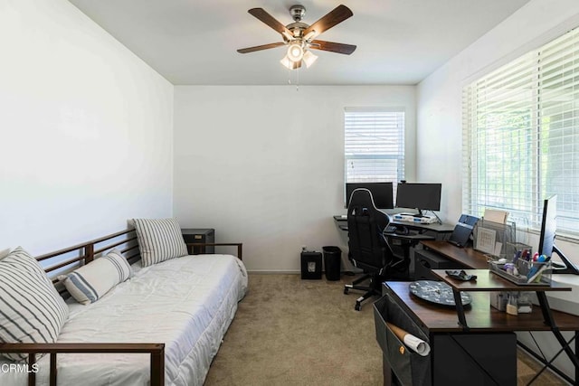 10909 Rainwater Ln, Bakersfield, CA 93306 - carpeted office space with ceiling fan