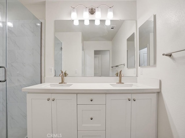15331 Jasmine Ln Unit 105, Gardena, CA 90249 - full bath with a marble finish shower and double vanity