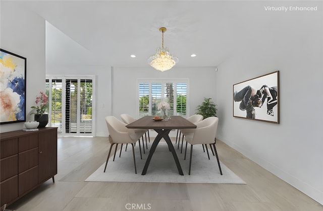 20500 Blairmoore St, Chatsworth, CA 91311 - dining room with recessed lighting and baseboards