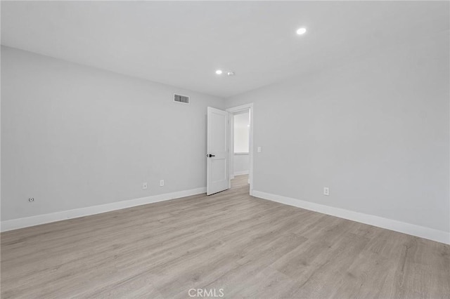 20500 Blairmoore St, Chatsworth, CA 91311 - spare room featuring recessed lighting, light wood finished floors, and baseboards