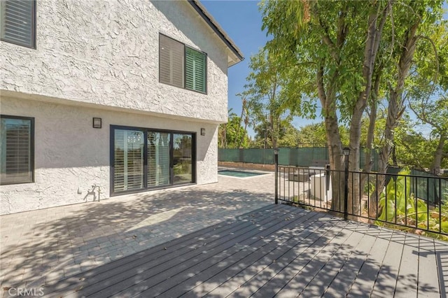 20500 Blairmoore St, Chatsworth, CA 91311 - wooden deck featuring a fenced backyard
