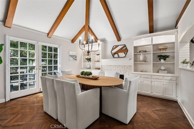 421 High Dr, Laguna Beach, CA 92651 - dining space featuring french doors