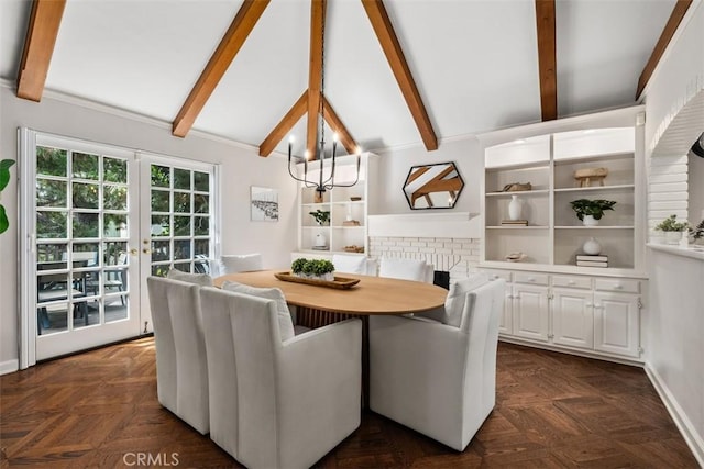 421 High Dr, Laguna Beach, CA 92651 - dining room with french doors