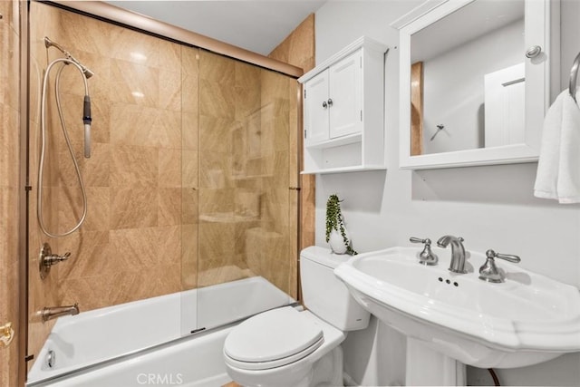 421 High Dr, Laguna Beach, CA 92651 - full bath with toilet and bath / shower combo with glass door
