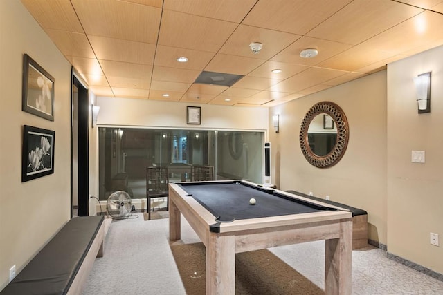1551 4th Ave Unit 611, San Diego, CA 92101 - playroom with carpet floors, baseboards, and billiards
