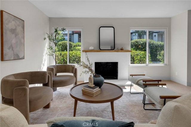28146 Ridgecove Ct S, Rancho Palos Verdes, CA 90275 - living area with a fireplace with raised hearth and baseboards