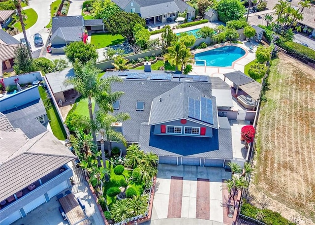 756 N Malden Ave, Fullerton, CA 92832 - view from above of property featuring a pool