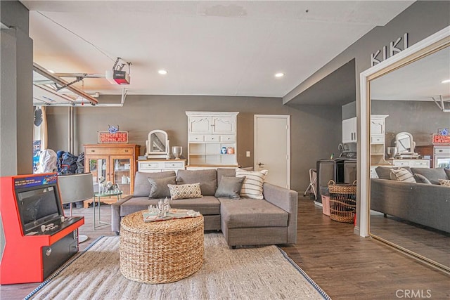 2217 Serrano Pl, Fullerton, CA 92833 - living area featuring recessed lighting and wood finished floors