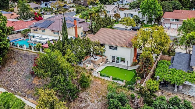 2217 Serrano Pl, Fullerton, CA 92833 - birds eye view of property featuring a residential view