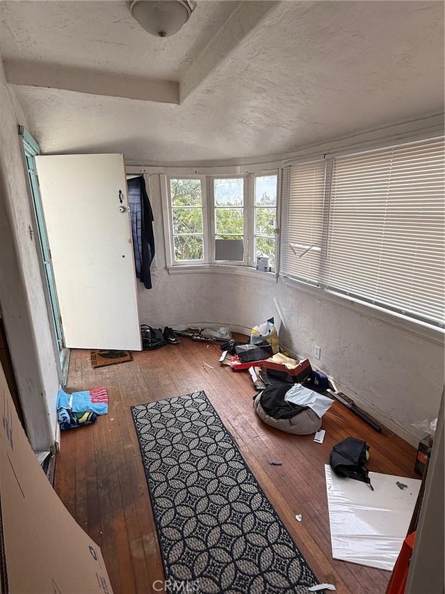 interior space featuring wood-type flooring