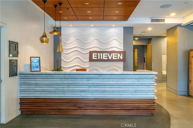 welcome area with visible vents