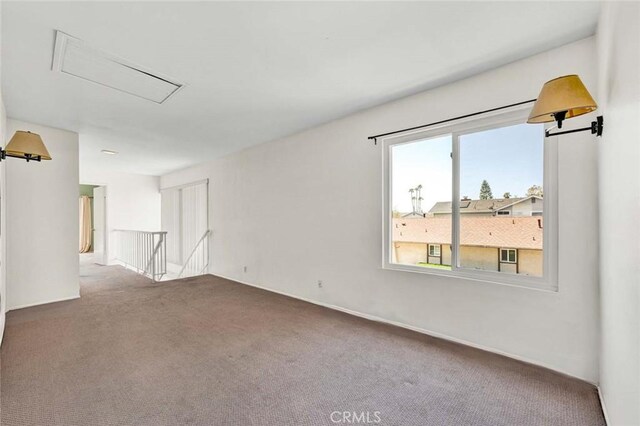 view of carpeted empty room