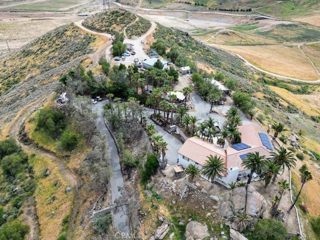aerial view with a rural view