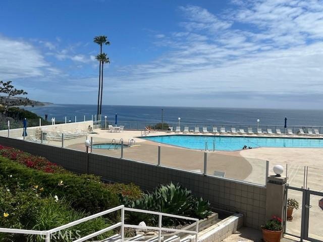 32679 Seagate Dr Unit 308-H, Rancho Palos Verdes, CA 90275 - community pool featuring a patio and a water view