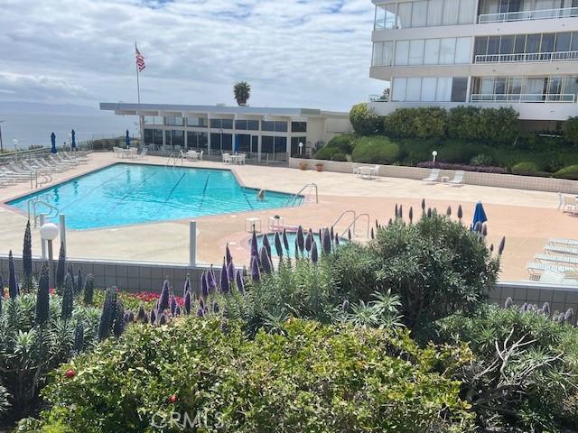 32679 Seagate Dr Unit 308-H, Rancho Palos Verdes, CA 90275 - community pool with a patio and fence