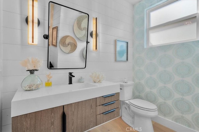 507 N Maria Ave Unit A, Redondo Beach, CA 90277 - bathroom with toilet, wood finished floors, and vanity