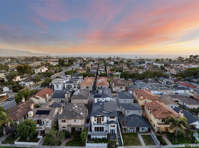 507 N Maria Ave Unit A, Redondo Beach, CA 90277 - aerial view at dusk of a residential view