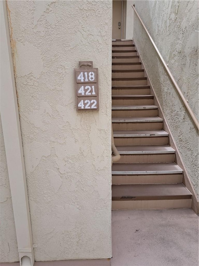 view of staircase