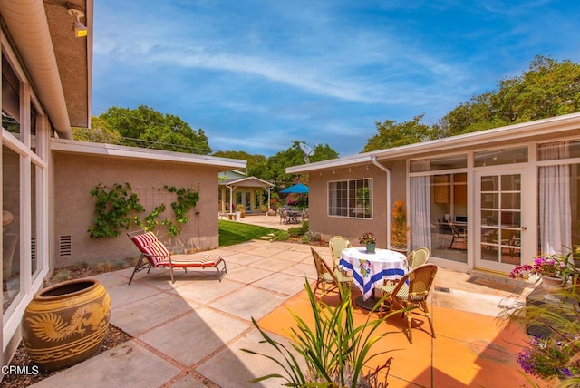view of patio / terrace featuring outdoor dining space