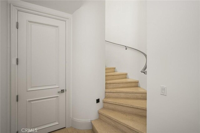 view of staircase