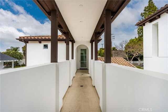 view of patio / terrace featuring a balcony